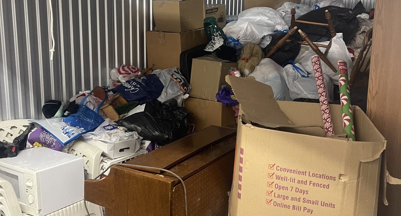 Storage Unit Cleanout in Charlotte, NC, before